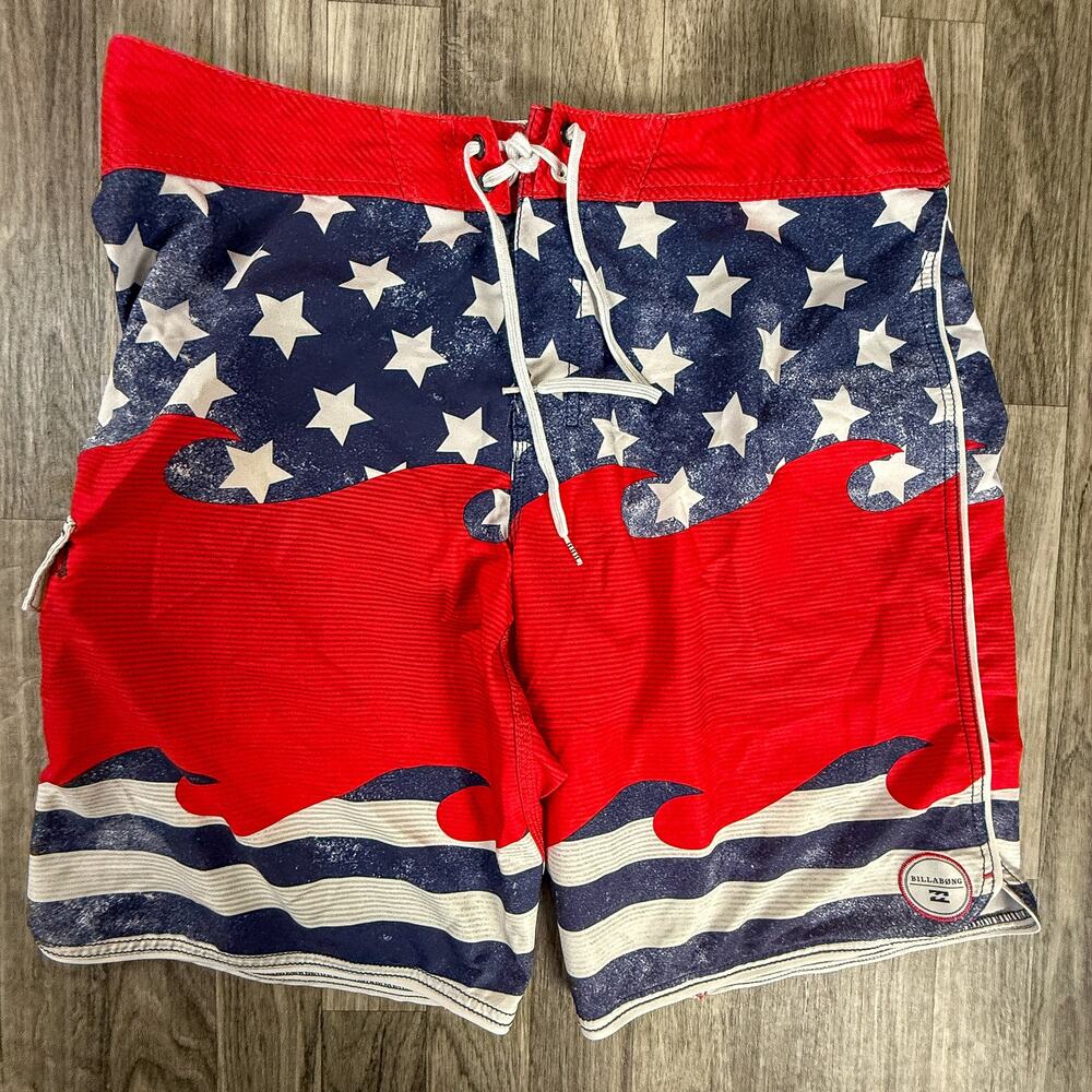 Billabong PX3 Platinum X Performance Stretch American Flag Board Shorts